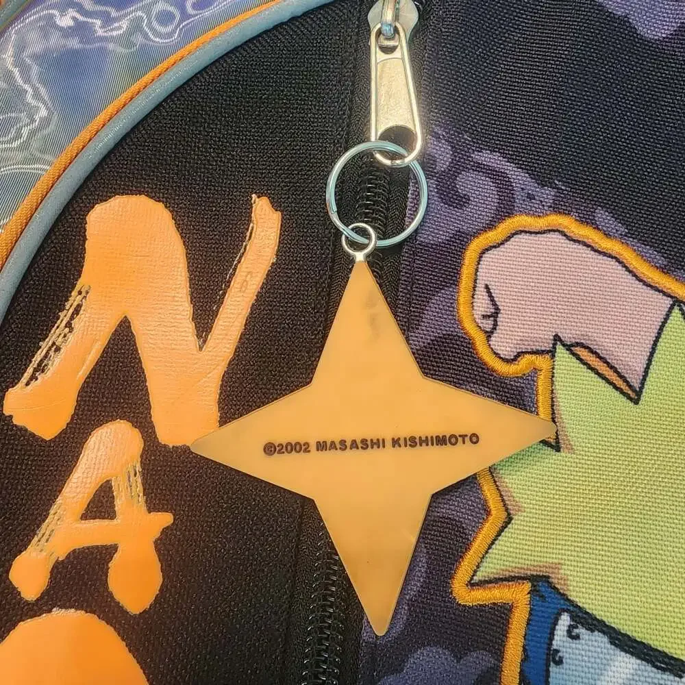 Bioworld Naruto Black 16in Backpack Boys Anime School Bag Mesh Bottle Pockets